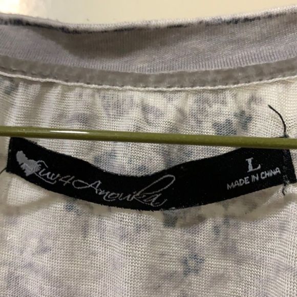 Gray and blue patterned t-shirt by Luv4Anouka - Picture 2 of 8